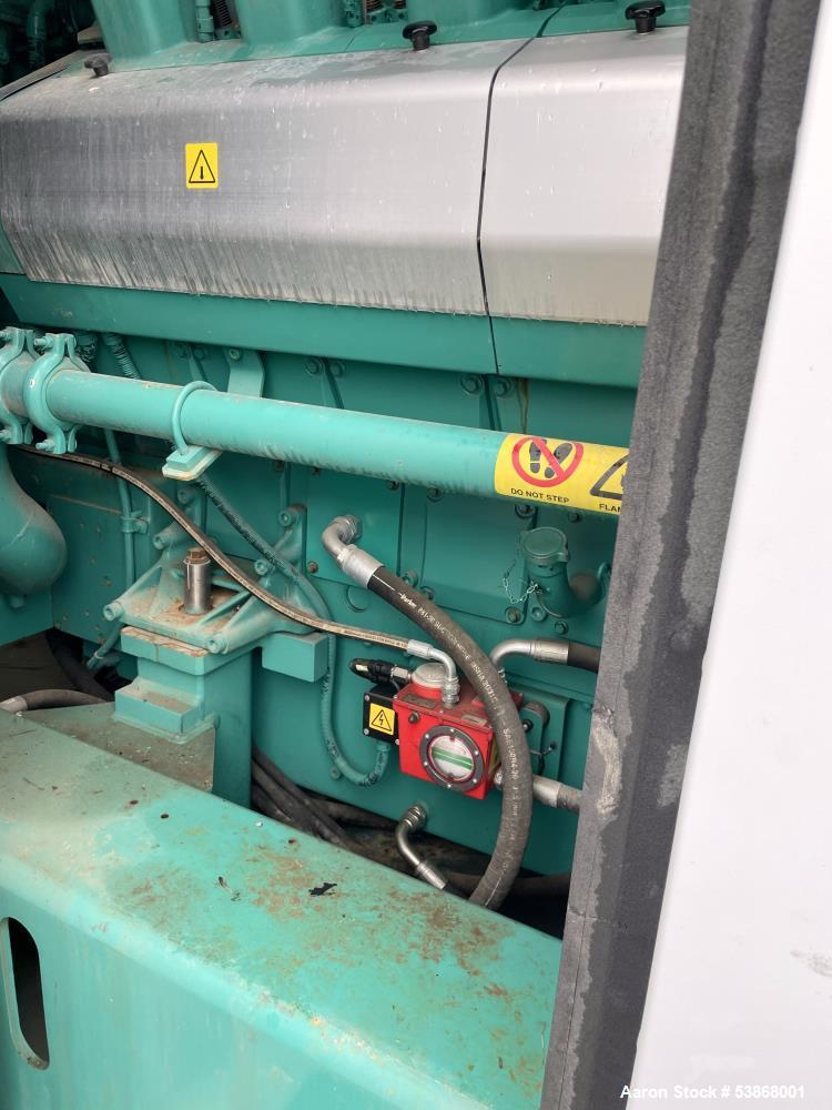 Used Cummins C1540 N6C Natural Gas Generator Set – 1540 kW, QSV91G Engine, Low BTU Gas Capable, 60 Hours
