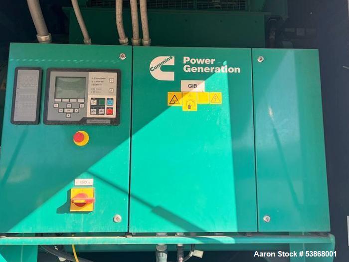 Used Cummins C1540 N6C Natural Gas Generator Set – 1540 kW, QSV91G Engine, Low BTU Gas Capable, 60 Hours