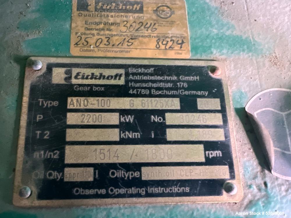 Used Cummins C1540 N6C Natural Gas Generator Set – 1540 kW, QSV91G Engine, Low BTU Gas Capable, 60 Hours