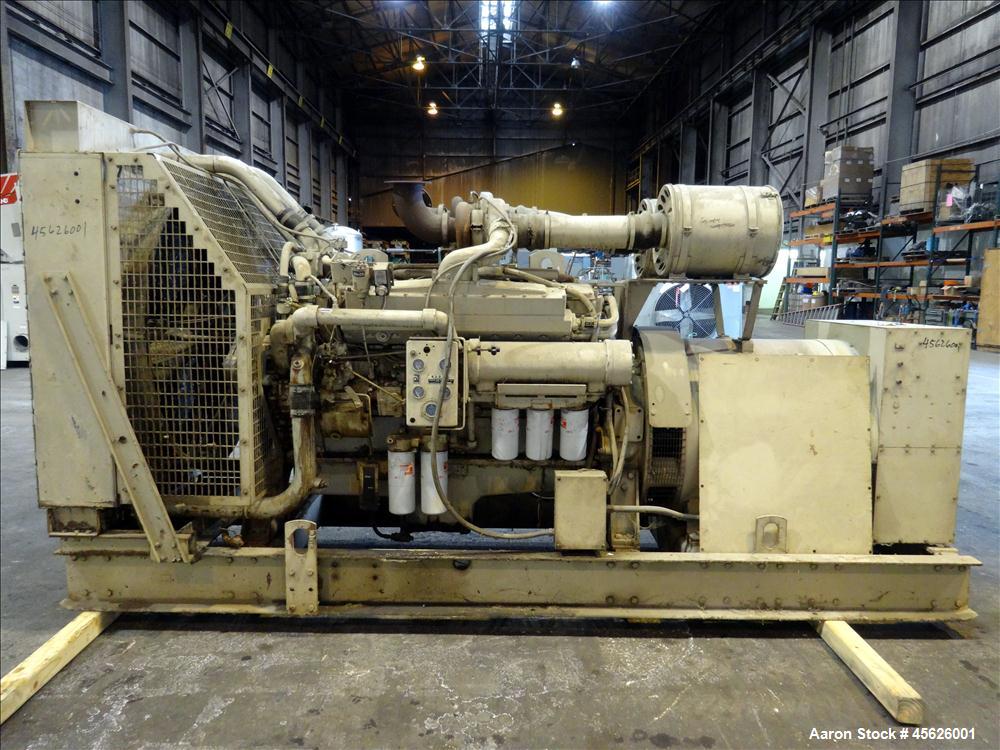 Used Cummins 500 kW diesel generator. Cummins VTA-1710-GS engine.