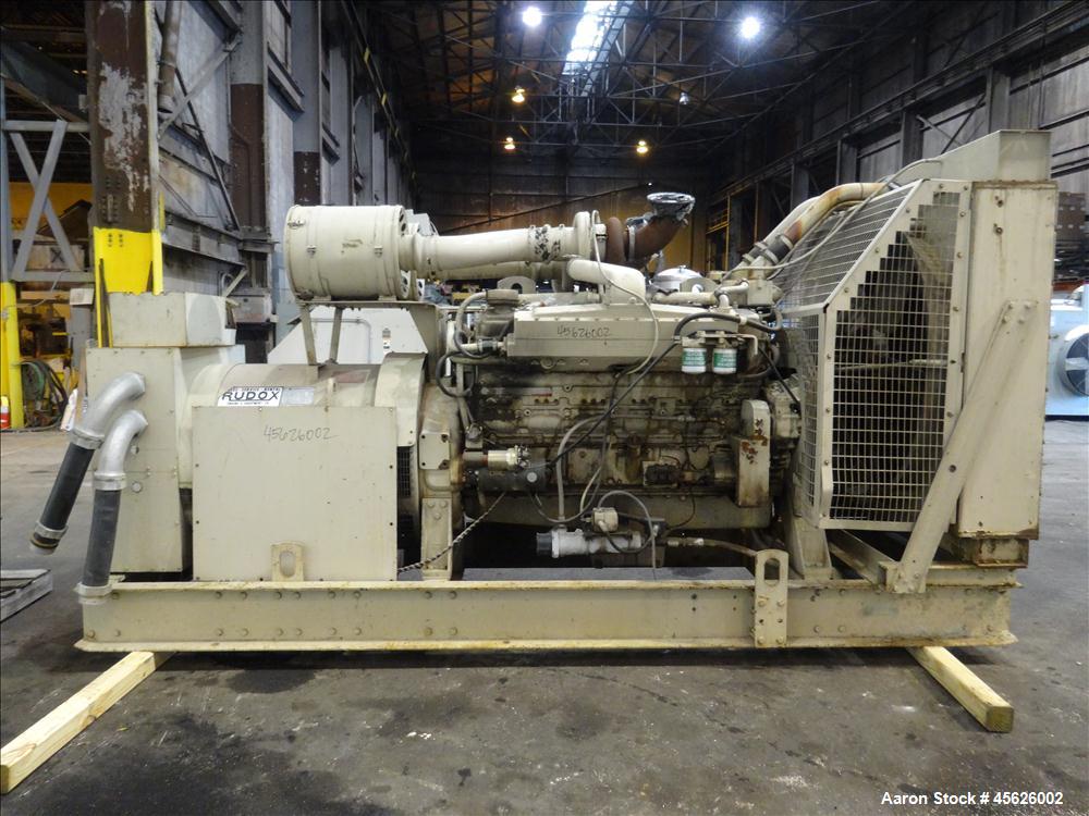 Used Cummins 500 kW standby diesel generator set, model CWI-680FDR.