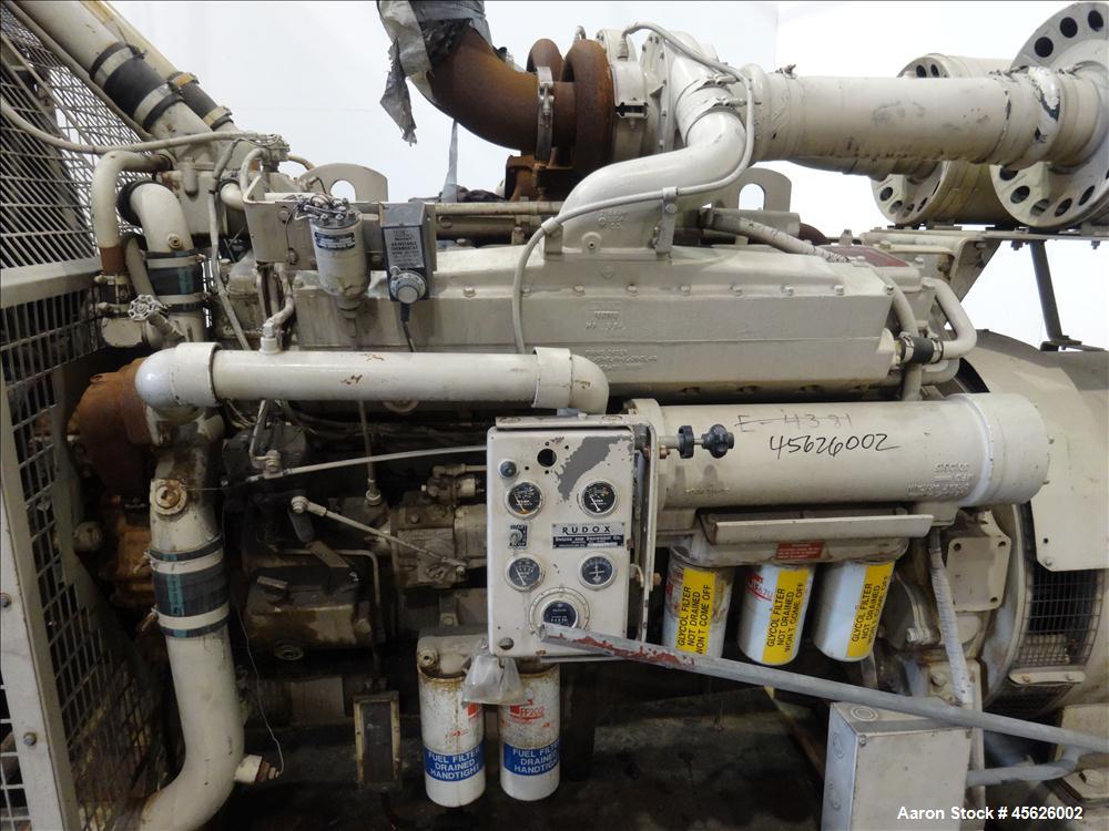 Used Cummins 500 kW standby diesel generator set, model CWI-680FDR.