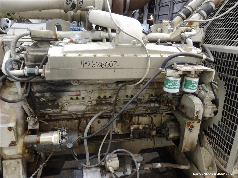 Used Cummins 500 kW standby diesel generator set, model CWI-680FDR.