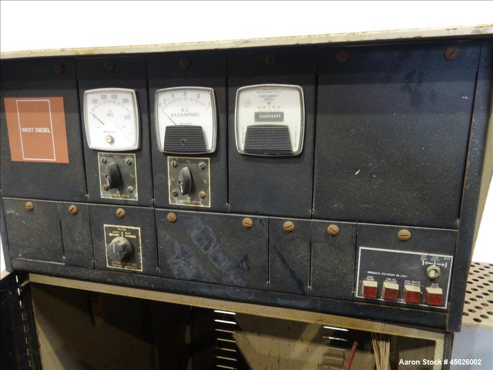 Used Cummins 500 kW standby diesel generator set, model CWI-680FDR.