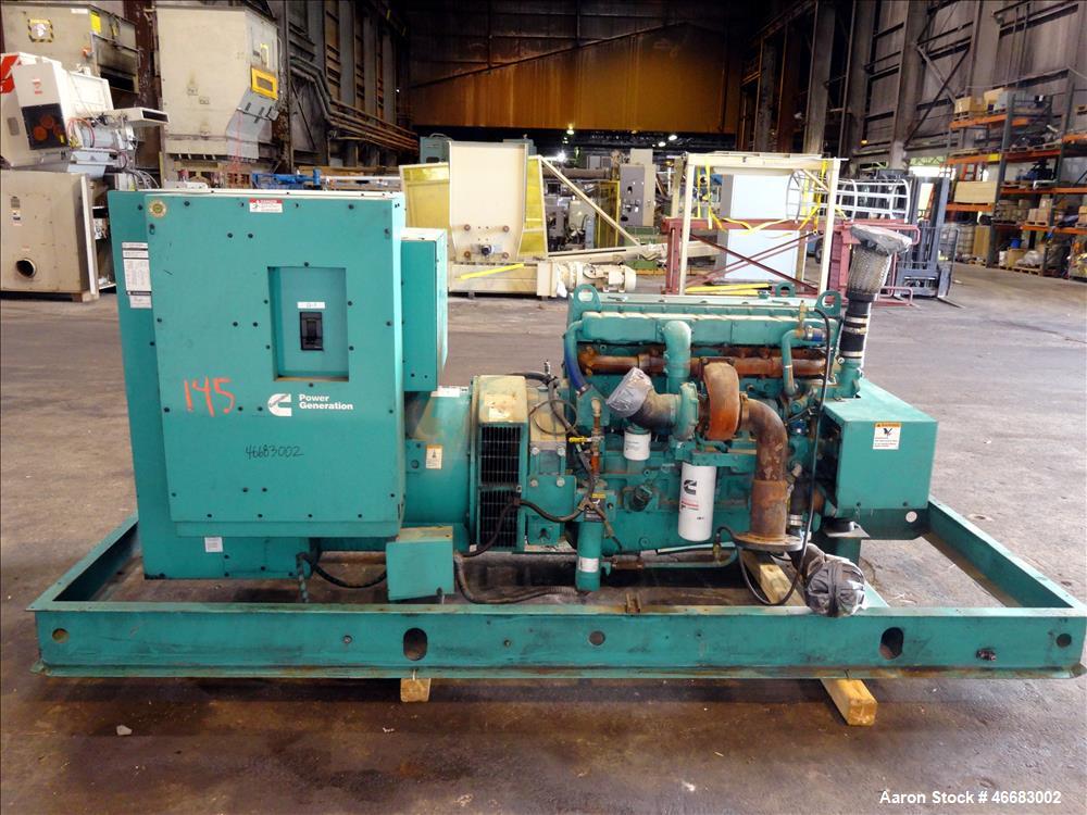 Used Cummins 230 kW Diesel Generator. Cummins LTA10-G1 Engine