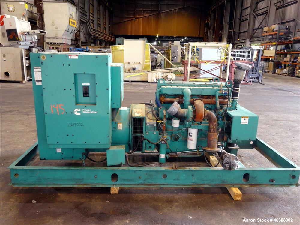 Used- Cummins 230 kW Diesel Generator. Cummins LTA10-G1 Engine