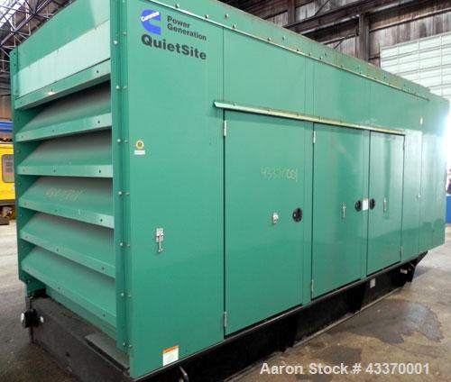 Used Cummins 250 kW standby (225 kW prime) Diesel Generator Set, model DFAC-5747110, serial #C060895209. Cummins LTA10-G1 engine rated 380 hp @ 1800 rpm. 3/60/277-480V with PMG. PowerCommand 2100 dig...