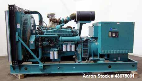 Used Cummins 600 kW Standby Diesel Generator Set, Cummins Model VTA28-G5