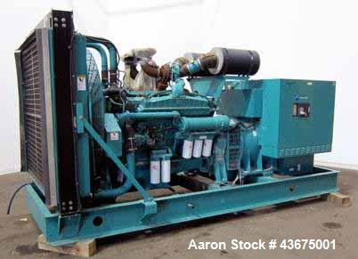 Used- Cummins 600 kW Standby Diesel Generator Set, Cummins Model VTA28-G5