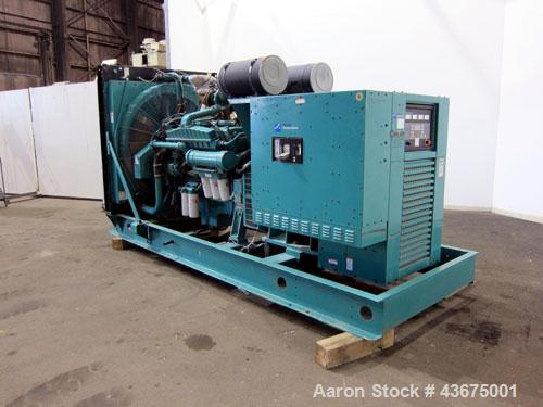 Used- Cummins 600 kW Standby Diesel Generator Set, Cummins Model VTA28-G5