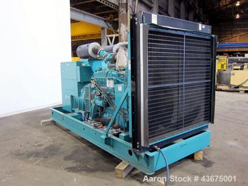 Used- Cummins 600 kW Standby Diesel Generator Set, Cummins Model VTA28-G5