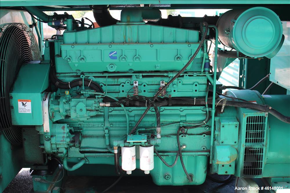 Used Cummins 300 kW standby (270 kW prime) diesel generator set, model DFCB, SN-D000093851. Cummins model NTA-855-G2 engine rated 465 HP at 1800 RPM, SN-30364216. 3/60/277/480V. 600 Amp main- line ci...
