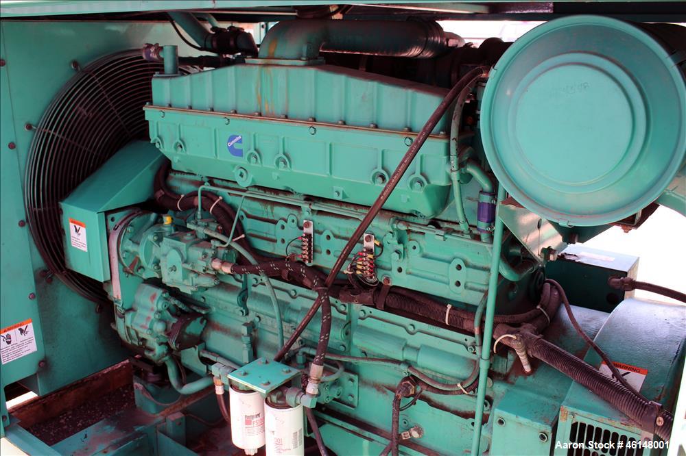 Used Cummins 300 kW standby (270 kW prime) diesel generator set, model DFCB, SN-D000093851. Cummins model NTA-855-G2 engine rated 465 HP at 1800 RPM, SN-30364216. 3/60/277/480V. 600 Amp main- line ci...