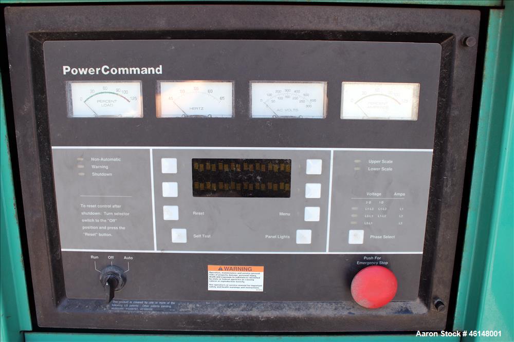 Used Cummins 300 kW standby (270 kW prime) diesel generator set, model DFCB, SN-D000093851. Cummins model NTA-855-G2 engine rated 465 HP at 1800 RPM, SN-30364216. 3/60/277/480V. 600 Amp main- line ci...