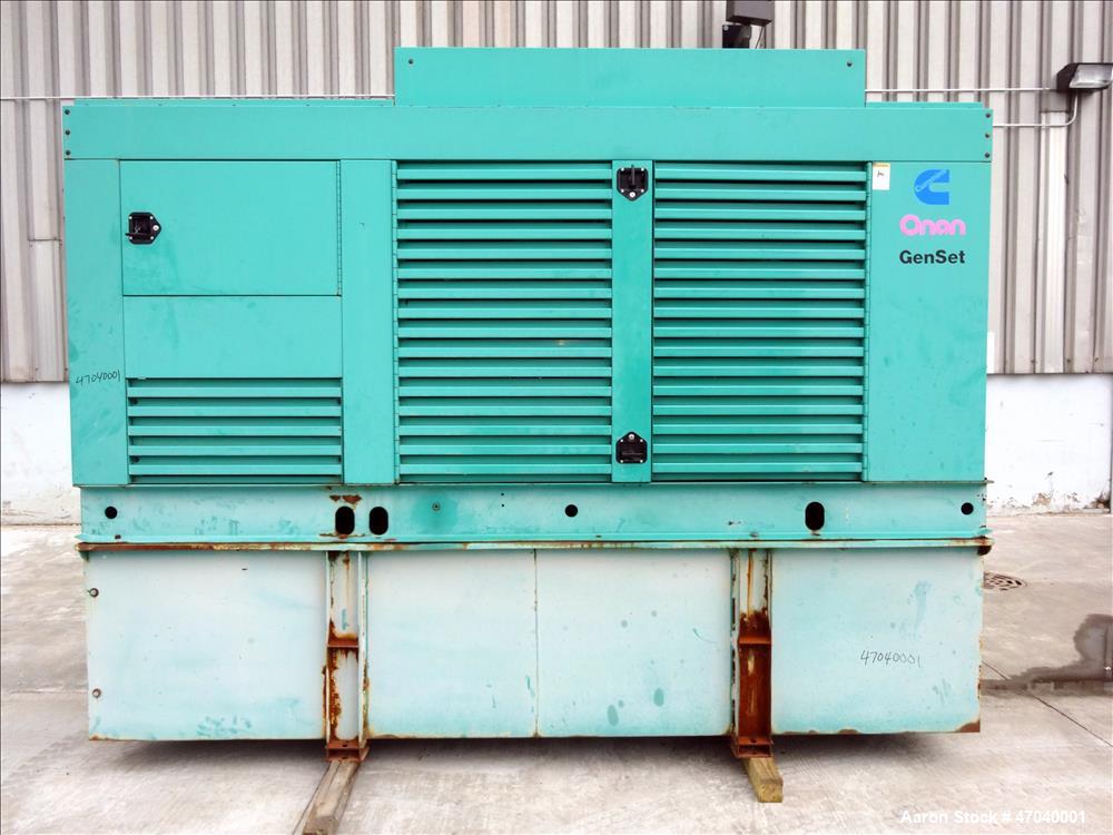 Used Cummins 350 kW diesel generator set, model DFCC. Cummins NTA855-G3 engine