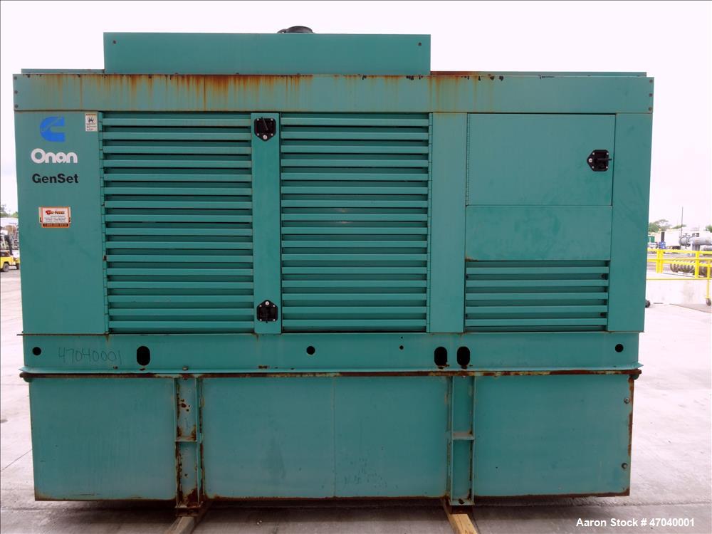 Used Cummins 350 kW diesel generator set, model DFCC. Cummins NTA855-G3 engine