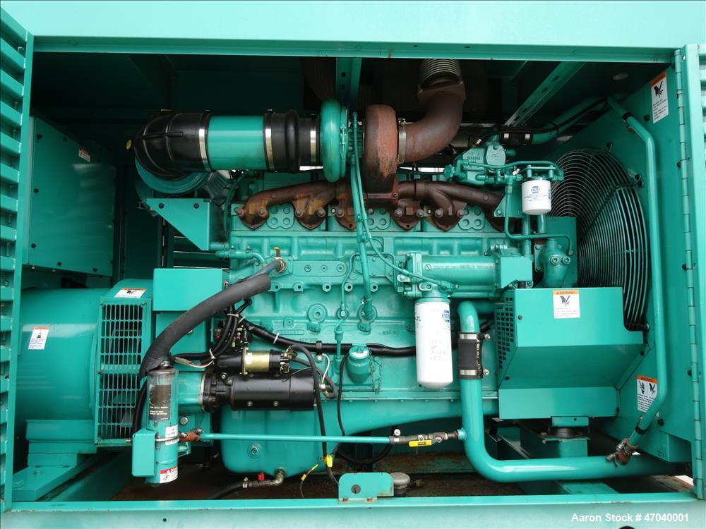 Used Cummins 350 kW diesel generator set, model DFCC. Cummins NTA855-G3 engine