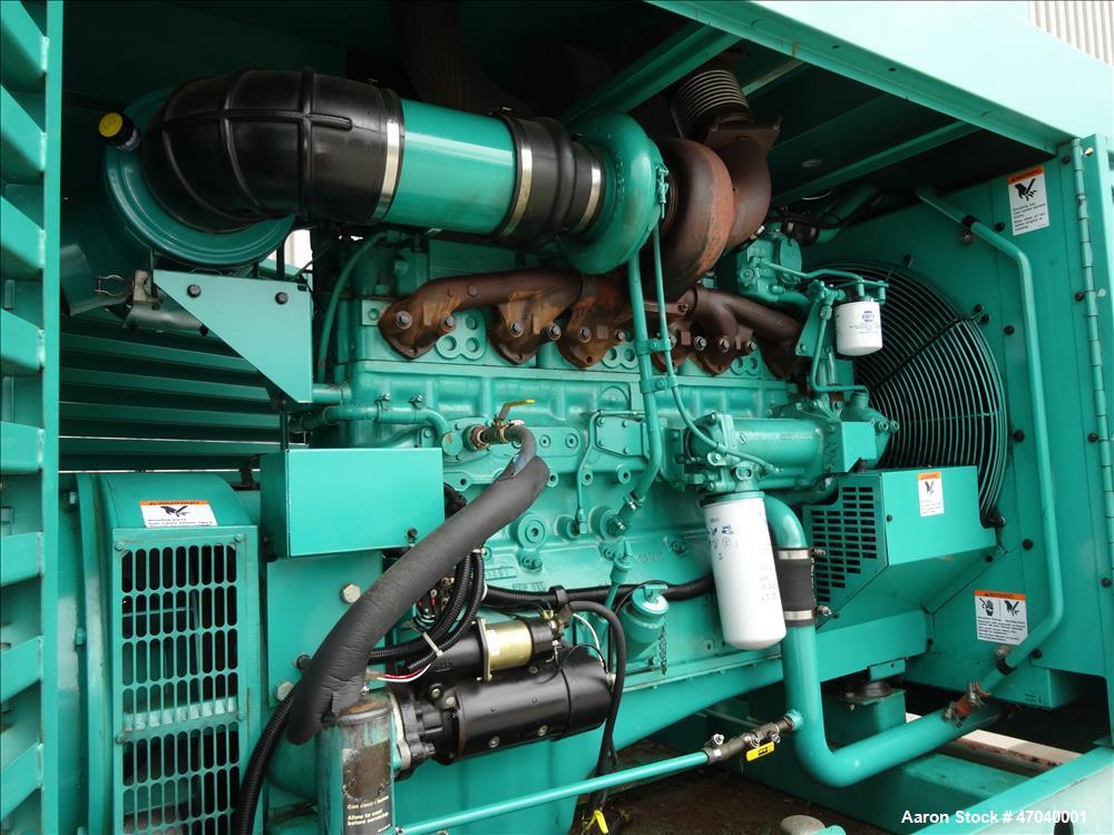 Used Cummins 350 kW diesel generator set, model DFCC. Cummins NTA855-G3 engine