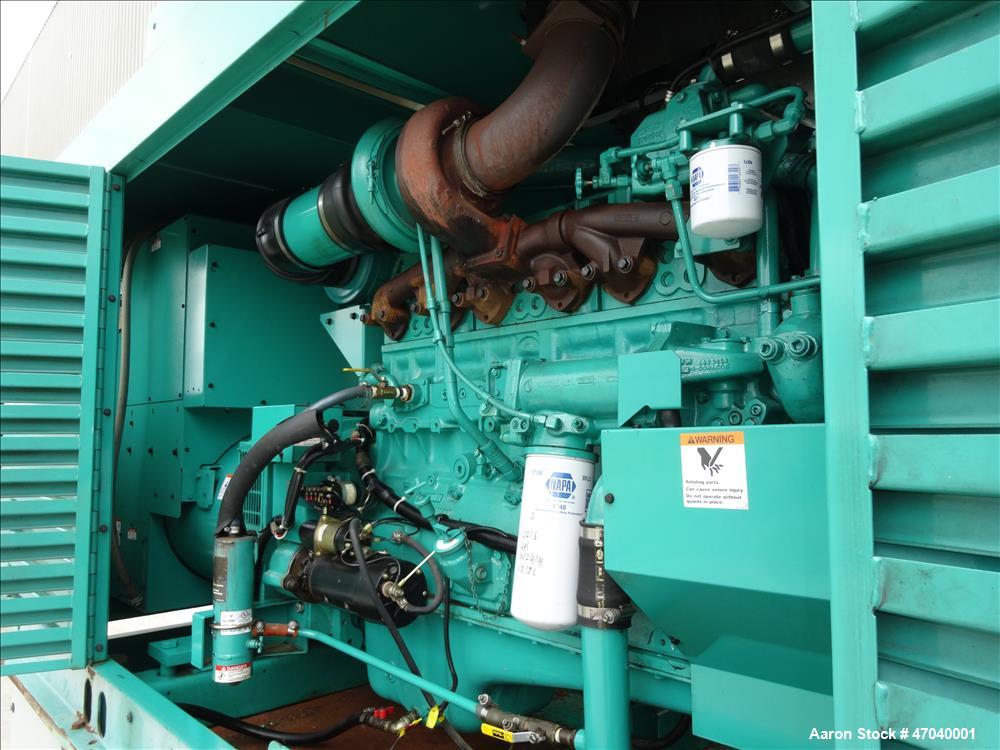 Used Cummins 350 kW diesel generator set, model DFCC. Cummins NTA855-G3 engine