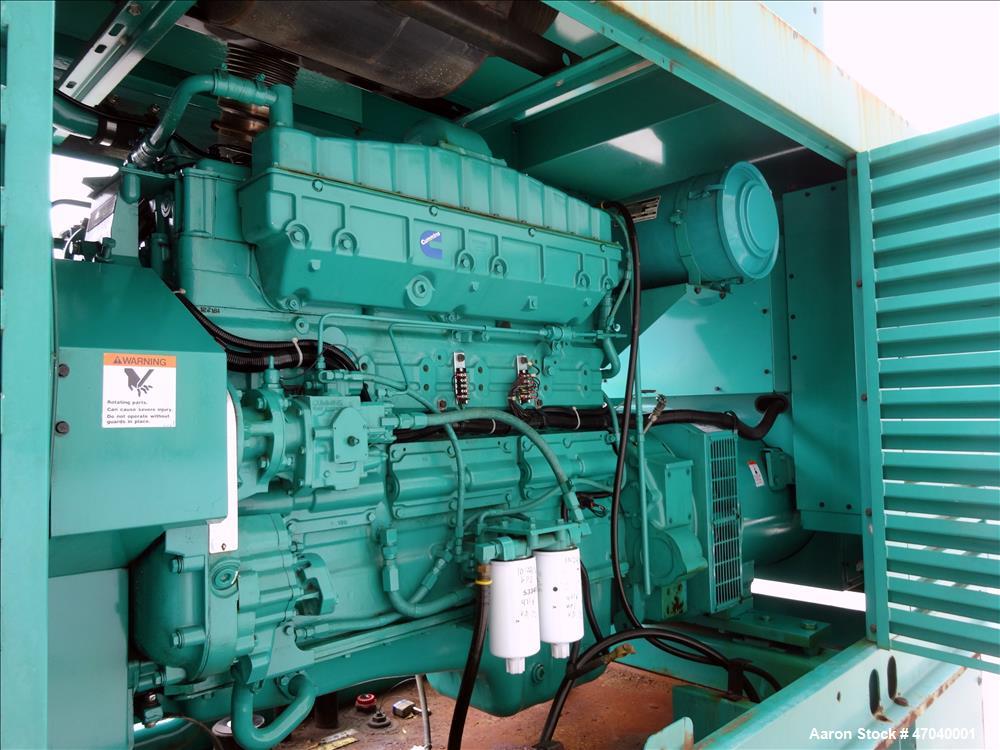 Used Cummins 350 kW diesel generator set, model DFCC. Cummins NTA855-G3 engine
