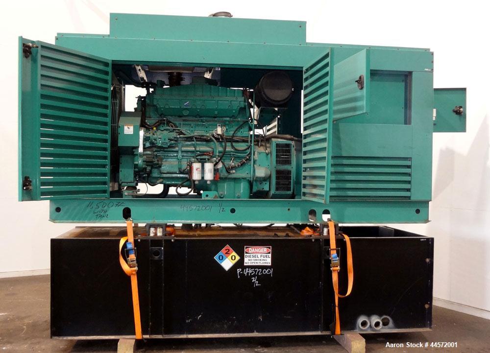 Used Cummins 350 kW Standby (315 kW Prime) Diesel Generator Set, Model DFCC, SN-D030496246. Cummins NTA855-G3 engine rated 535 HP @ 1800 RPM, SN-30369747.  3/60/208V, re-connectable to other voltages...