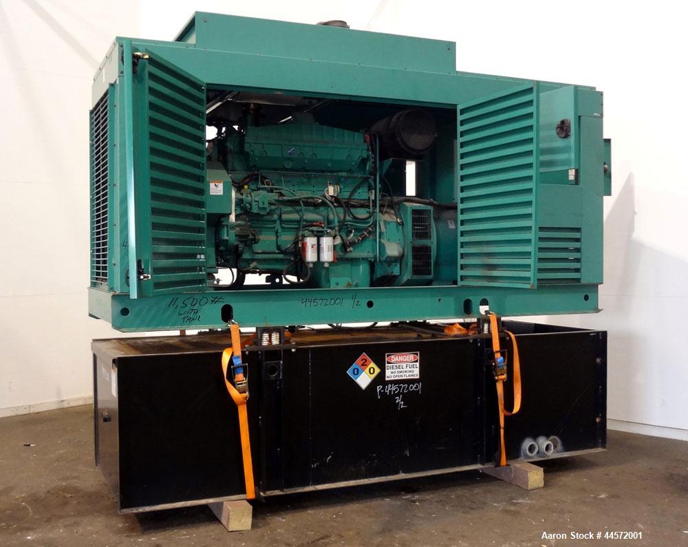 Used Cummins 350 kW Standby (315 kW Prime) Diesel Generator Set, Model DFCC, SN-D030496246. Cummins NTA855-G3 engine rated 535 HP @ 1800 RPM, SN-30369747.  3/60/208V, re-connectable to other voltages...