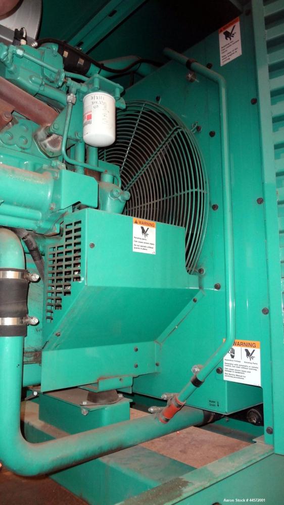 Used Cummins 350 kW Standby (315 kW Prime) Diesel Generator Set, Model DFCC, SN-D030496246. Cummins NTA855-G3 engine rated 535 HP @ 1800 RPM, SN-30369747.  3/60/208V, re-connectable to other voltages...