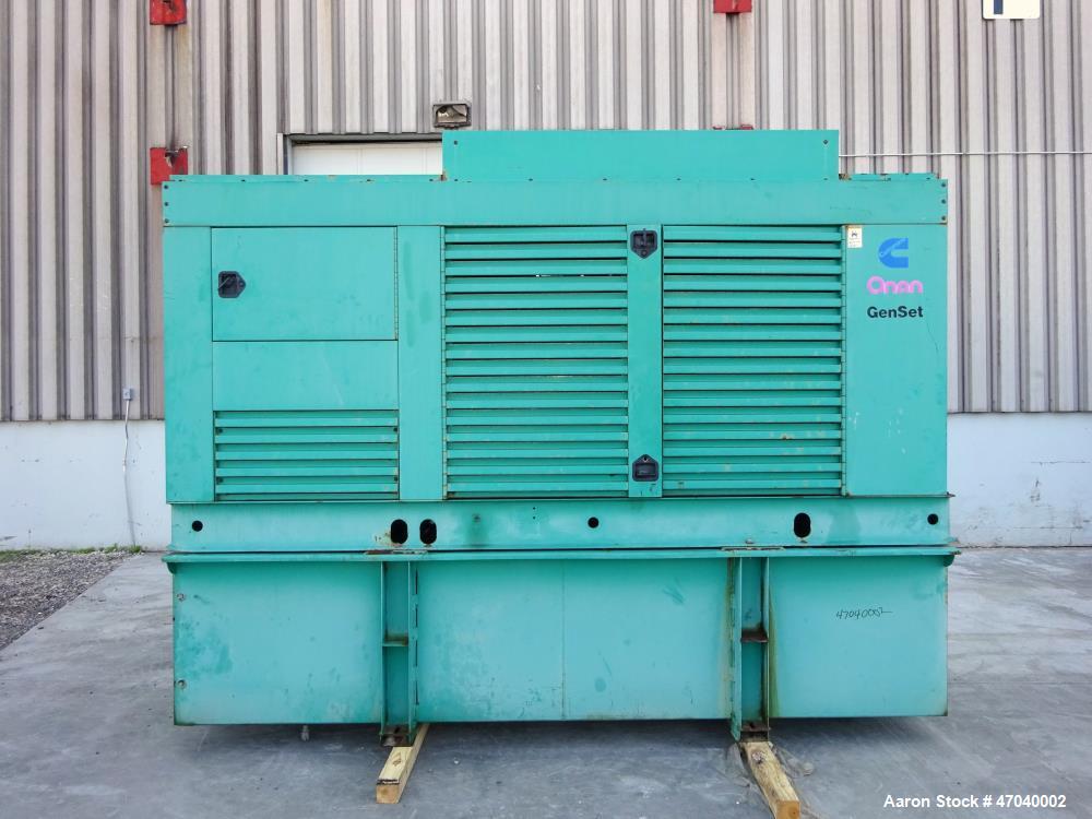 Used Cummins 350 kW diesel generator set, model DFCC. Cummins NTA855-G3 engine