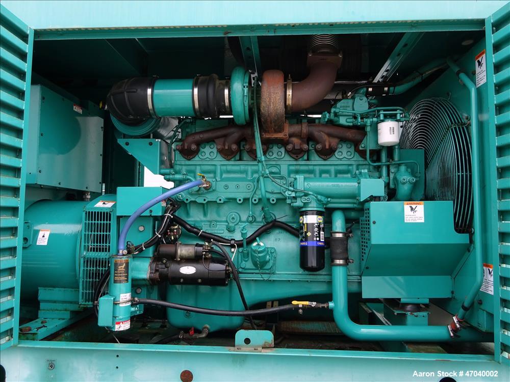Used Cummins 350 kW diesel generator set, model DFCC. Cummins NTA855-G3 engine