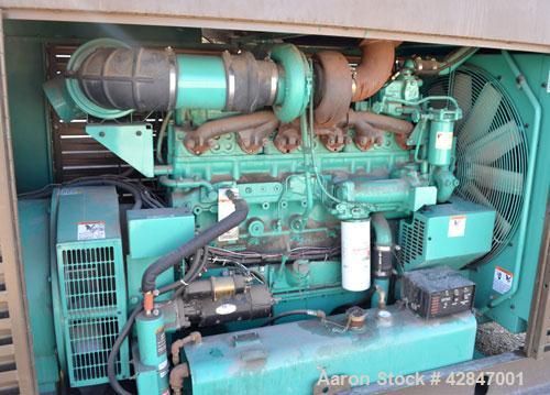 Used Cummins 400 kW Diesel Generator Set, Model DFCE-3387635, SN-A000055595. Cummins NTA-855-G5 engine SN-30363976 rated 605HP at 1800RPM. 3/60/480V 12 Lead. Main-line circuit breaker. PowerCommand d...