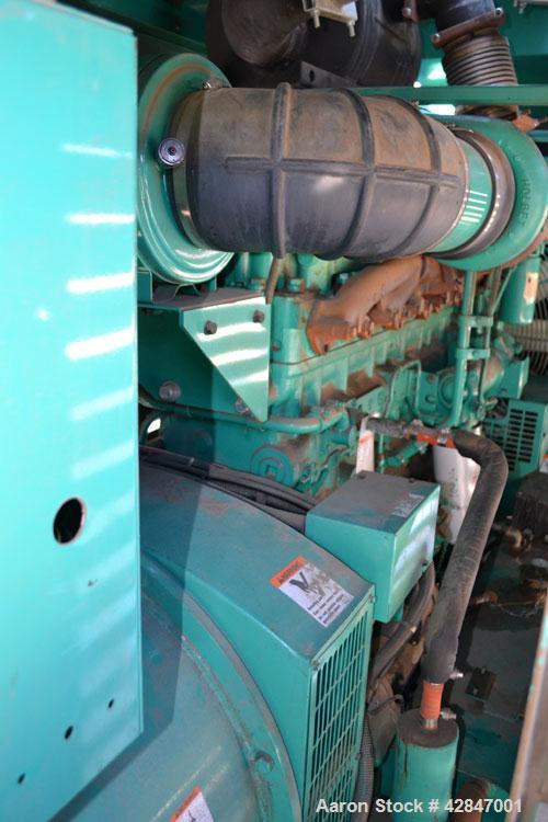 Used Cummins 400 kW Diesel Generator Set, Model DFCE-3387635, SN-A000055595. Cummins NTA-855-G5 engine SN-30363976 rated 605HP at 1800RPM. 3/60/480V 12 Lead. Main-line circuit breaker. PowerCommand d...