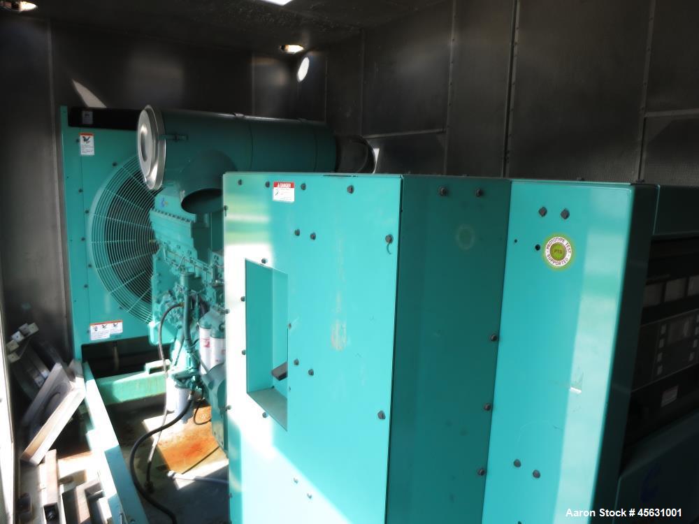 Used Cummins 500kW standby (455 kW prime) diesel generator set, model DFED-4486