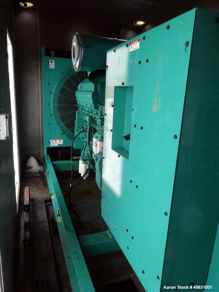 Used Cummins 500kW standby (455 kW prime) diesel generator set, model DFED-4486