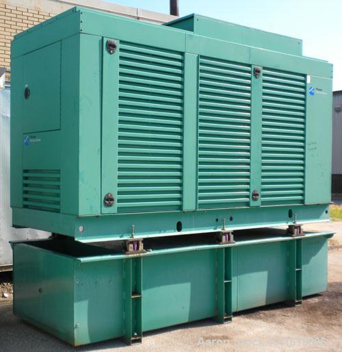 Used Cummins 500kW Diesel Generator Set, Model DFED-5557354, serial# E020373680. Cummins KTA19-G4 diesel engine, 6 cylinder, 755 hp at 1800 RPM, serial# 37203389. 3/60/277/480V. Main-line circuit bre...