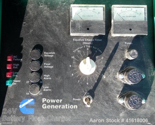 Used Cummins 500kW Diesel Generator Set, Model DFED-5557354, serial# E020373680. Cummins KTA19-G4 diesel engine, 6 cylinder, 755 hp at 1800 RPM, serial# 37203389. 3/60/277/480V. Main-line circuit bre...