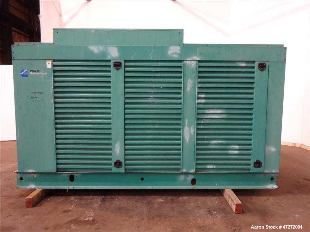 Used Cummins 500 kW diesel generator set, model DFED. Cummins KTA19-G4 engine