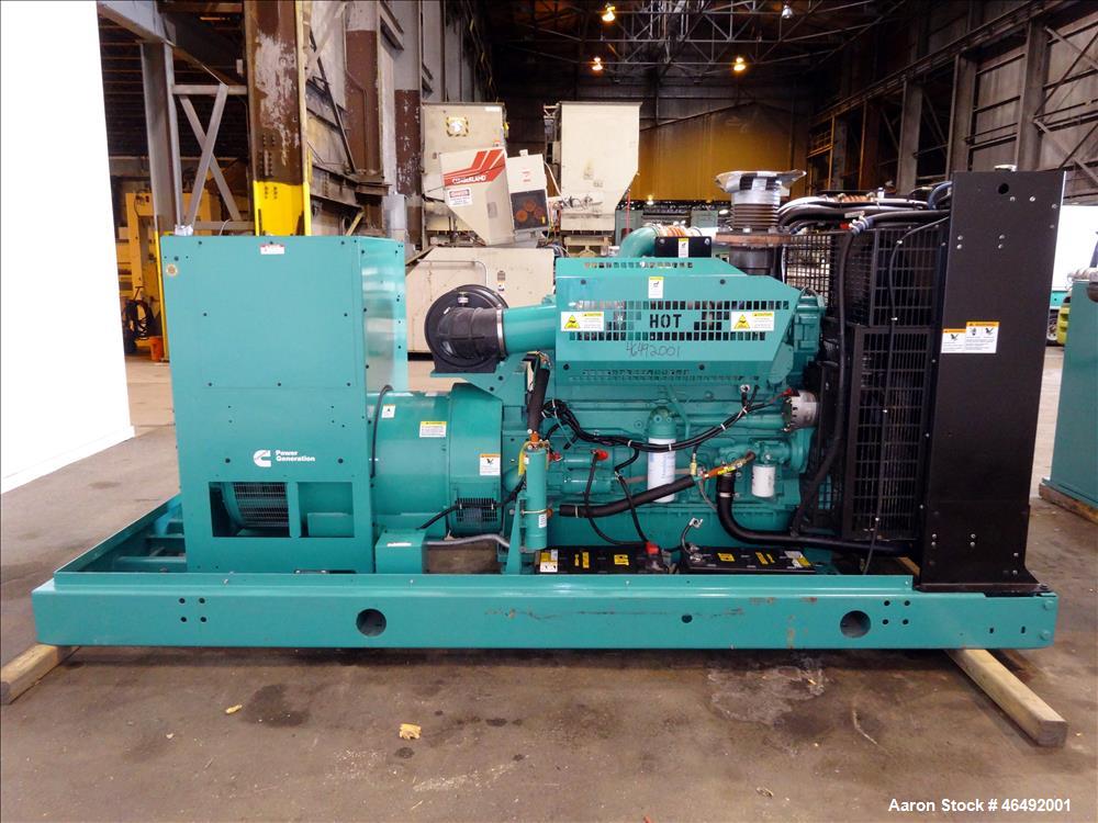 Used Cummins 400 kW diesel generator model DFEH. Cummins QSX15-G9 engine