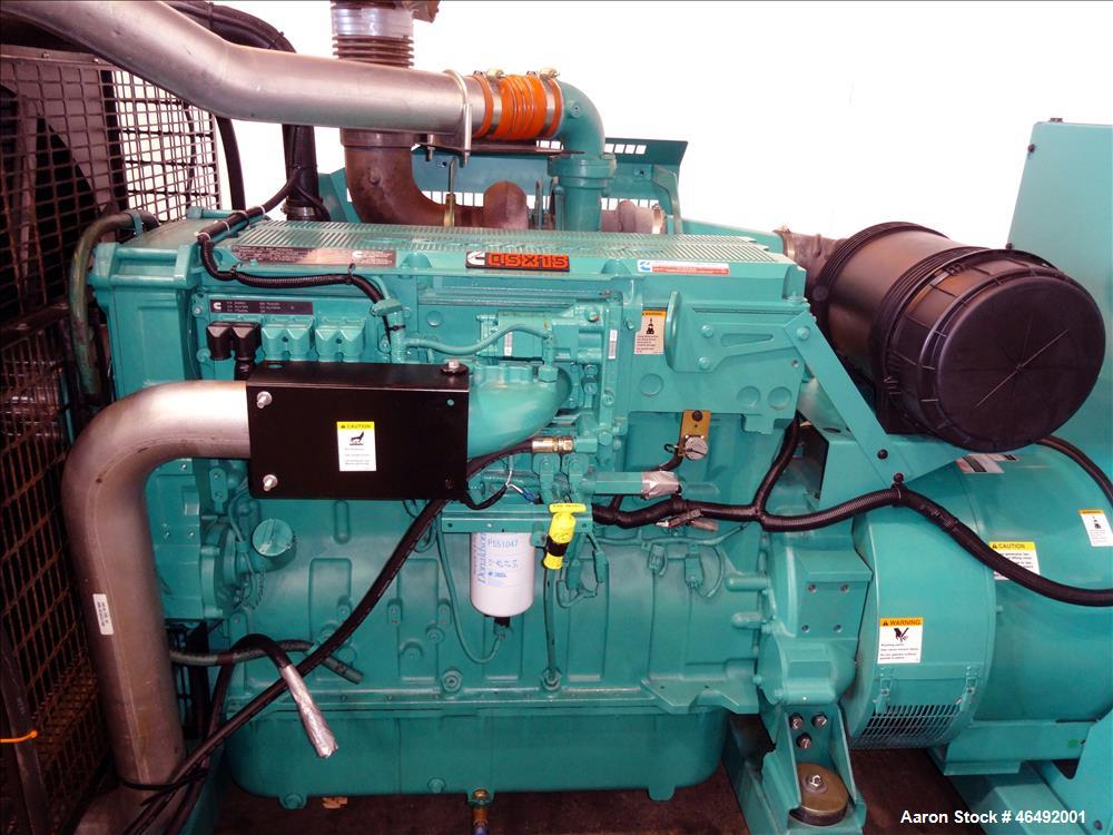 Used Cummins 400 kW diesel generator model DFEH. Cummins QSX15-G9 engine