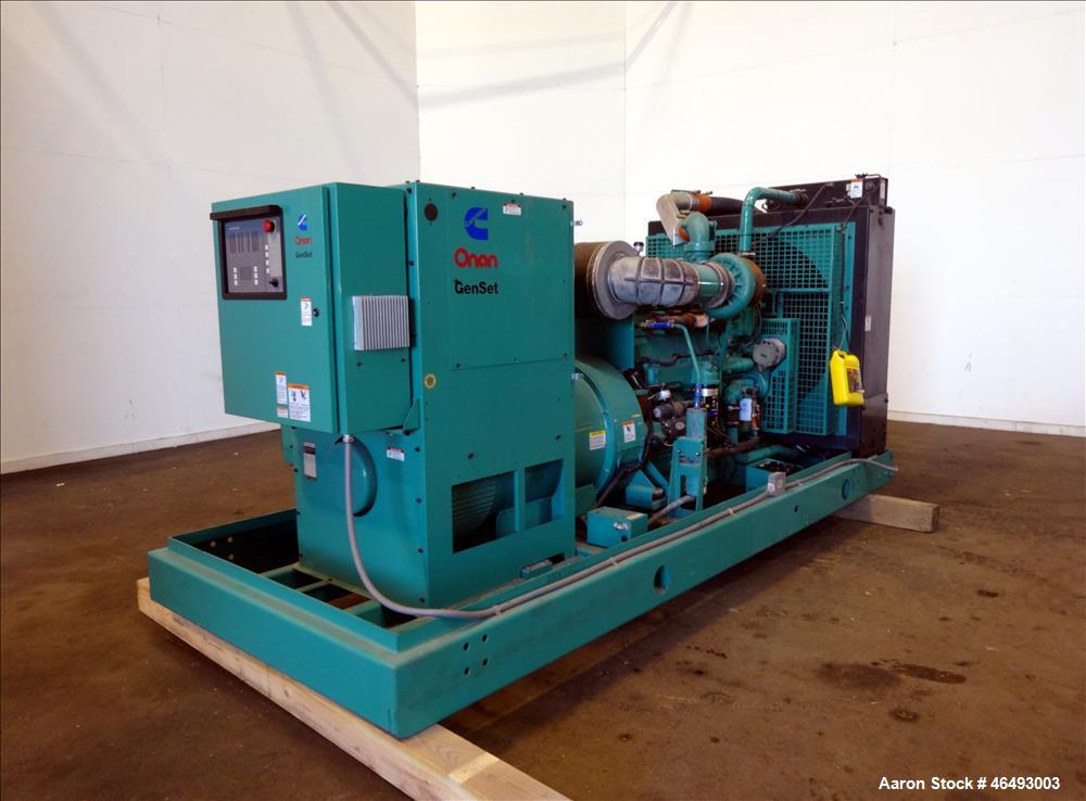 Used Cummins 500 kW diesel generator, model DFEK. Cummins QSX15-G9 engine.