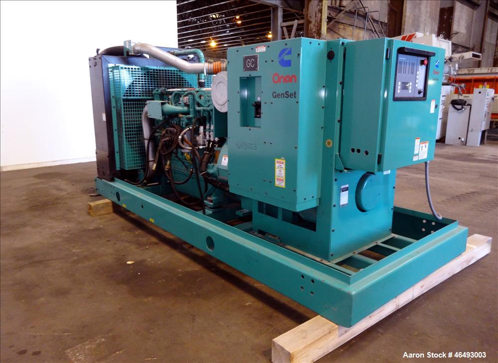 Used Cummins 500 kW diesel generator, model DFEK. Cummins QSX15-G9 engine.