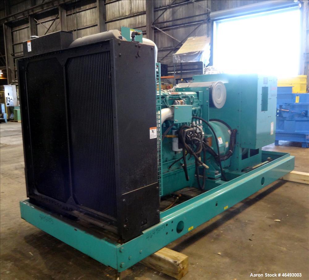 Used Cummins 500 kW diesel generator, model DFEK. Cummins QSX15-G9 engine.