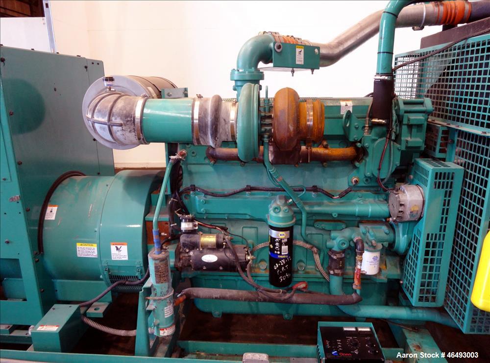 Used Cummins 500 kW diesel generator, model DFEK. Cummins QSX15-G9 engine.