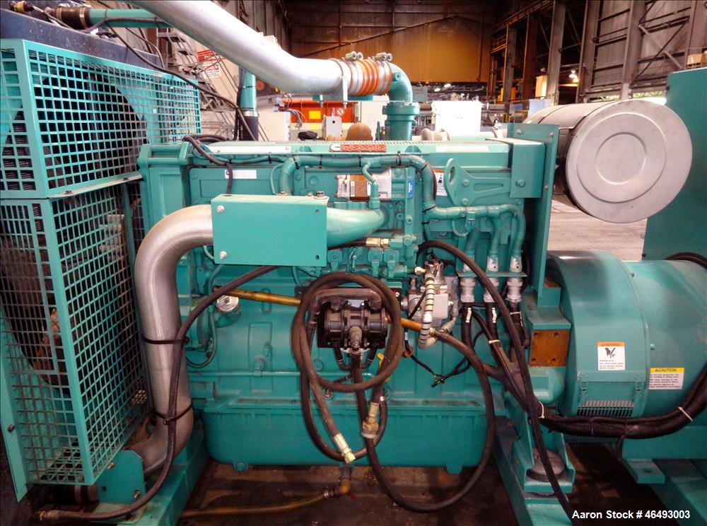 Used Cummins 500 kW diesel generator, model DFEK. Cummins QSX15-G9 engine.