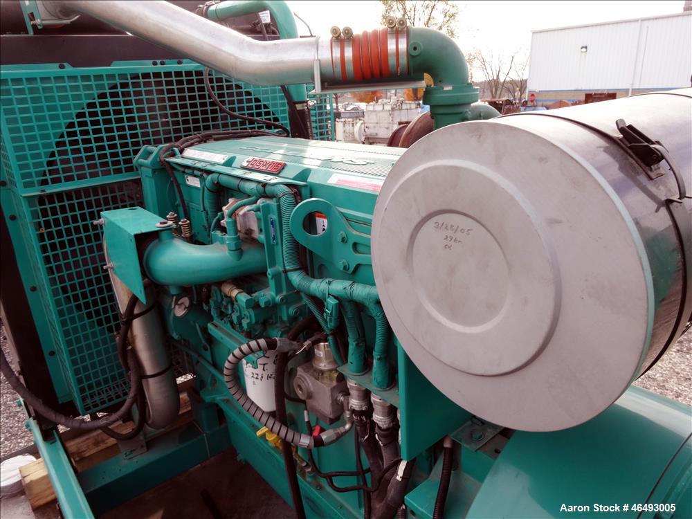 Used Cummins 500kW diesel generator, model DFEK. Cummins QSX15-G9 engine.