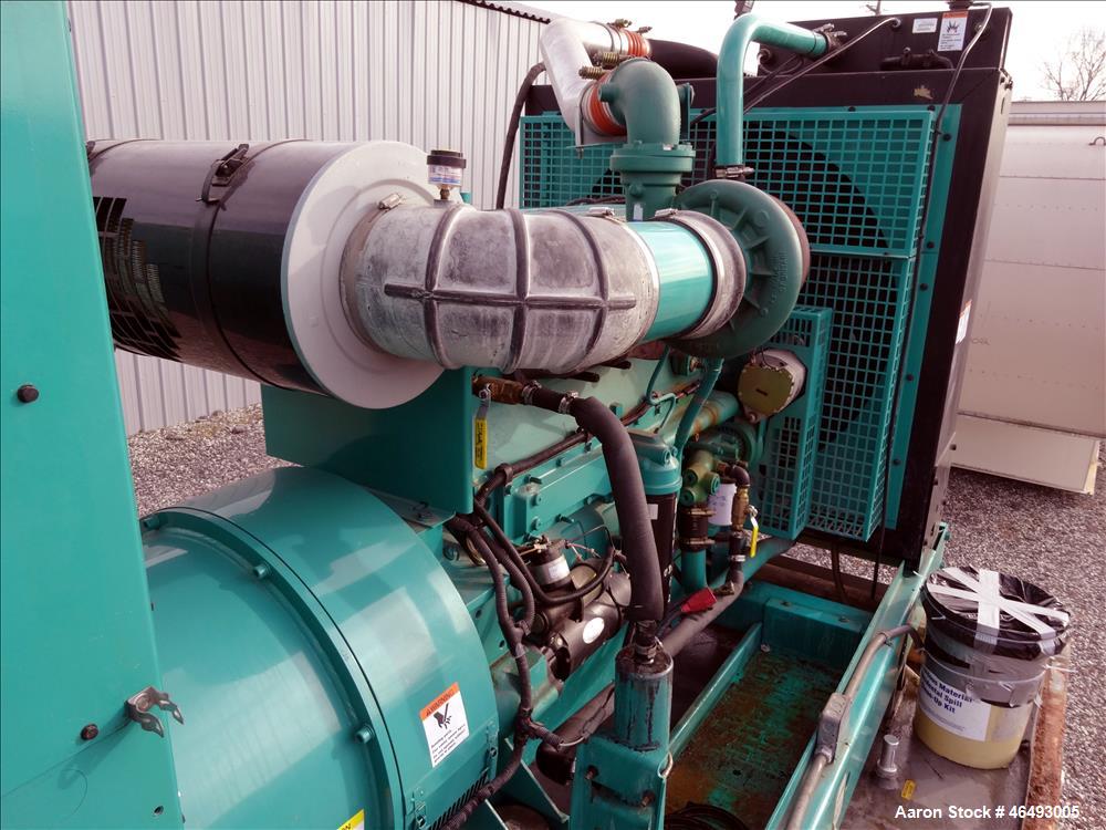 Used Cummins 500kW diesel generator, model DFEK. Cummins QSX15-G9 engine.