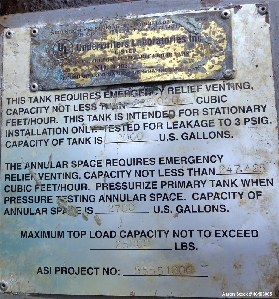 Used Cummins 500kW diesel generator, model DFEK. Cummins QSX15-G9 engine.