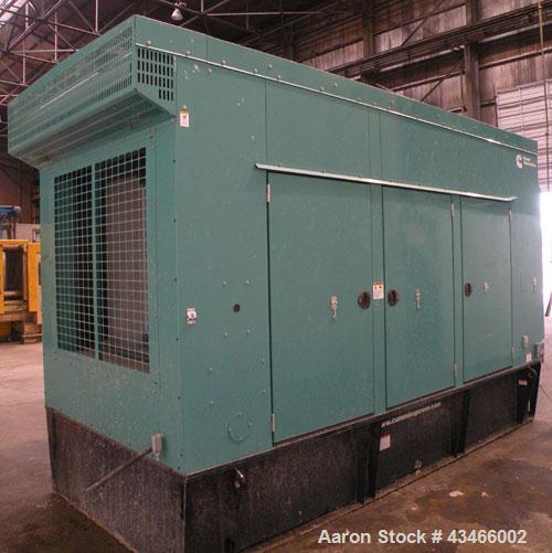 Used- Cummins 500 kW standby (455kW prime) diesel generator set, model DFEK-5773752 SN- J060985454. Cummins QSX-15-G9 rated ...