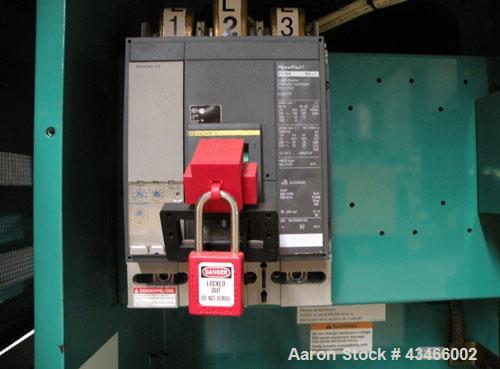 Used Cummins 500 kW standby (455kW prime) diesel generator set, model DFEK-5773752 SN- J060985454. Cummins QSX-15-G9 rated 755 hp @ 1800 rpm, EPA Tier II certified, SN-31006015. 3/60/277-480V with PM...