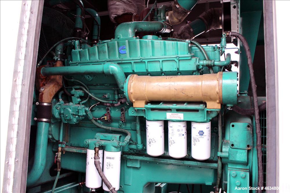 Used Cummins 600 kW diesel generator, model DFGB. Cummins VTA-28-G5 engine.