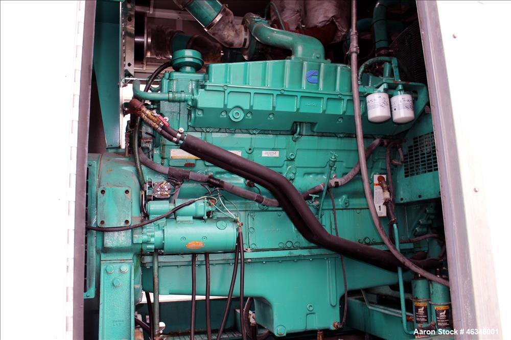 Used Cummins 600 kW diesel generator, model DFGB. Cummins VTA-28-G5 engine.